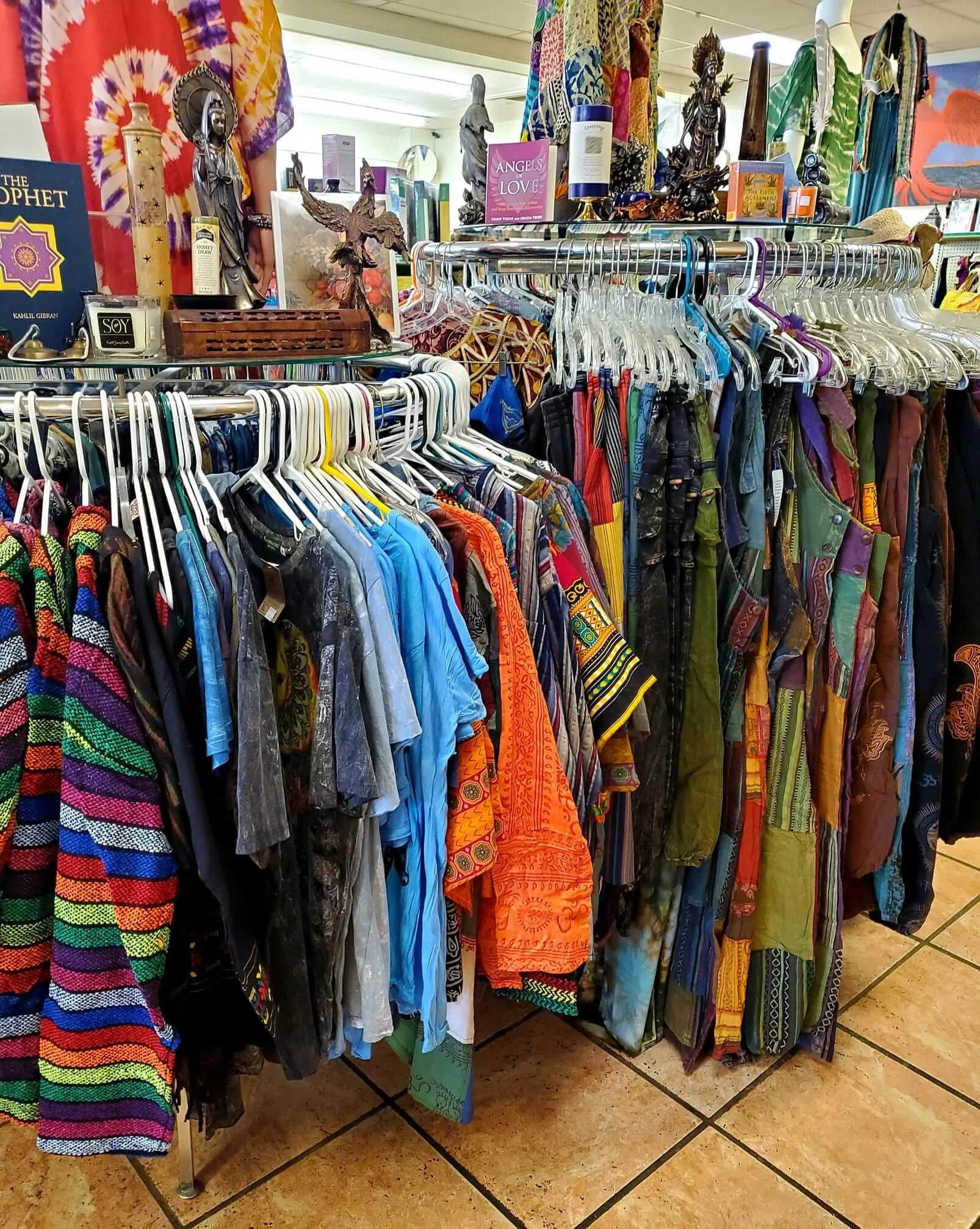 A display of clothes