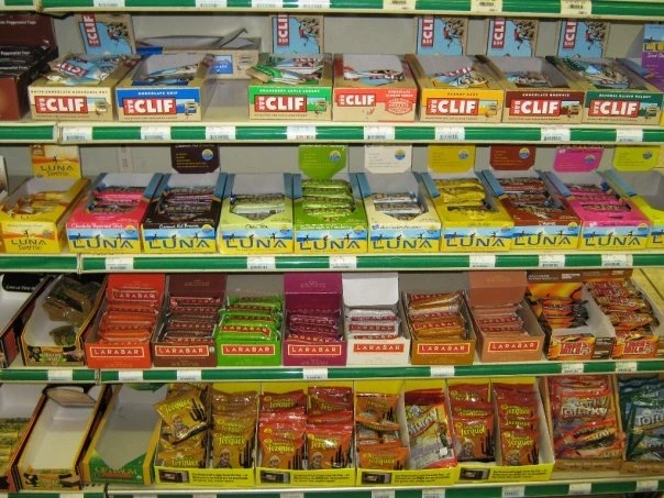 A wide selection of granola bars